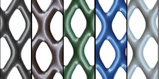 PVC coated expanded metal finish