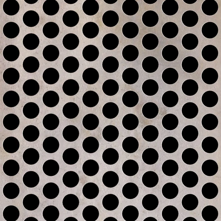 RO-079 Round Staggered Perforated Carbon Steel Sheet