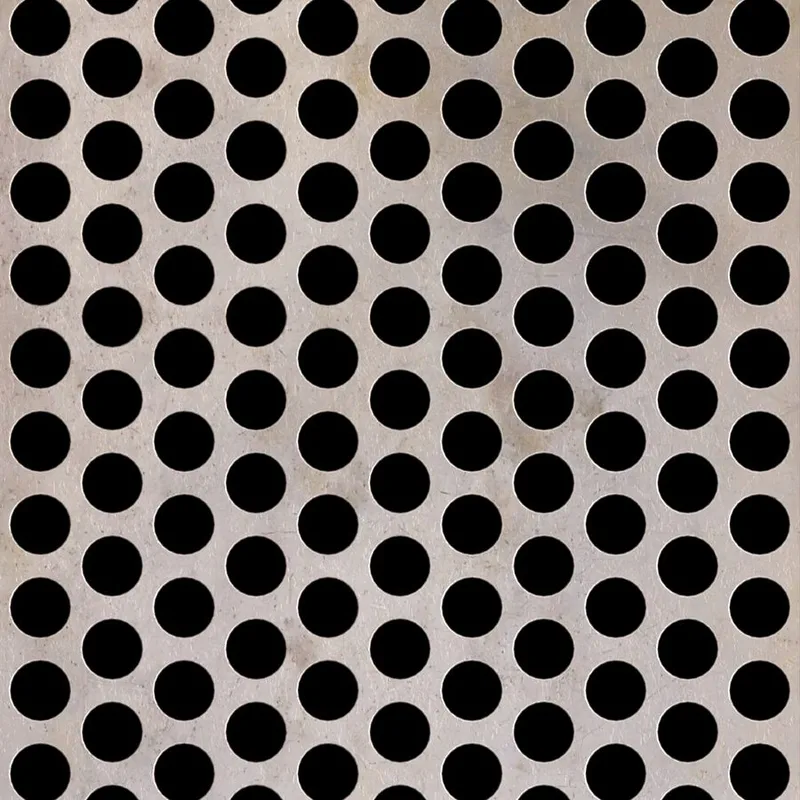 RO-079 Round Staggered Perforated Carbon Steel Sheet