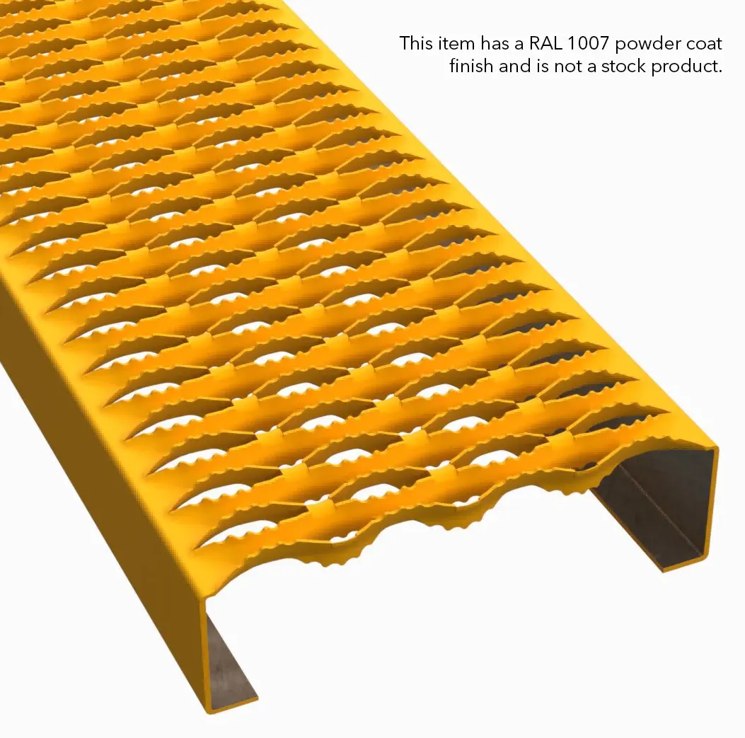 PLA142 HRPO Carbon Steel Serrated 9-1/2" Wide Plank Grating thumbnail 5