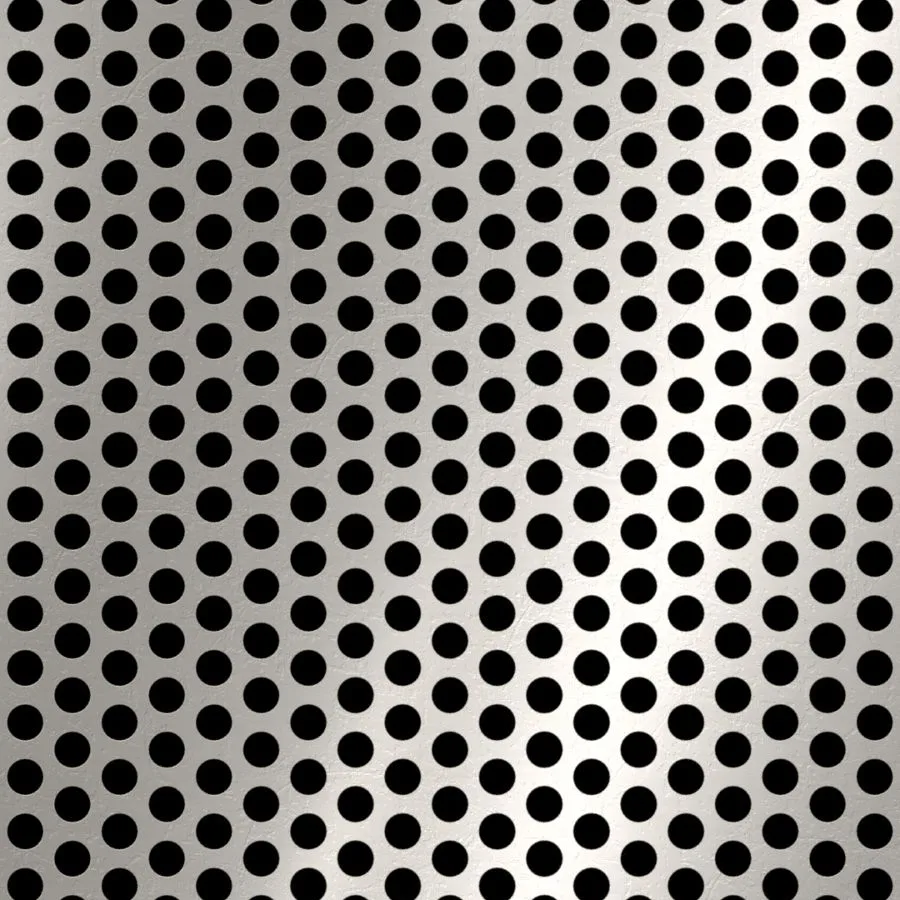 RO-178 Round Staggered Perforated Stainless Steel Sheet