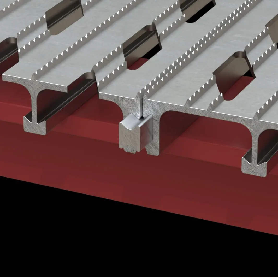 miniatura ACC128 interblocco barre a coda di rondine (larghezza 0.324" x altezza 0.446") per grigliato plank 2