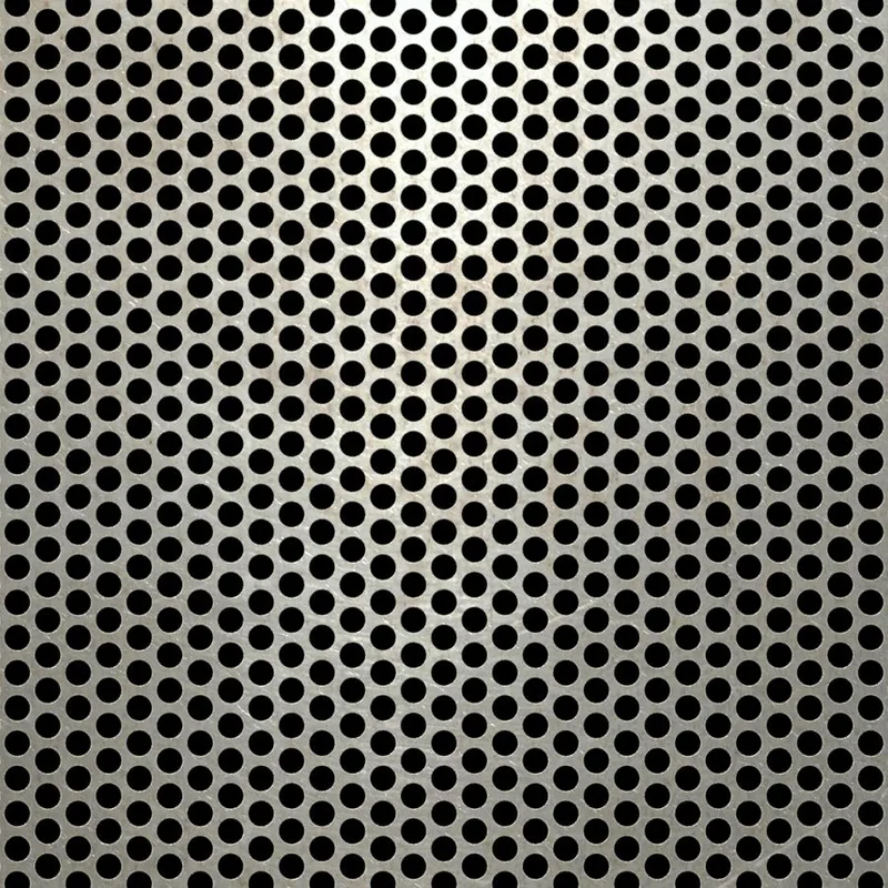 RO-208 Round Staggered Perforated Carbon Steel Sheet