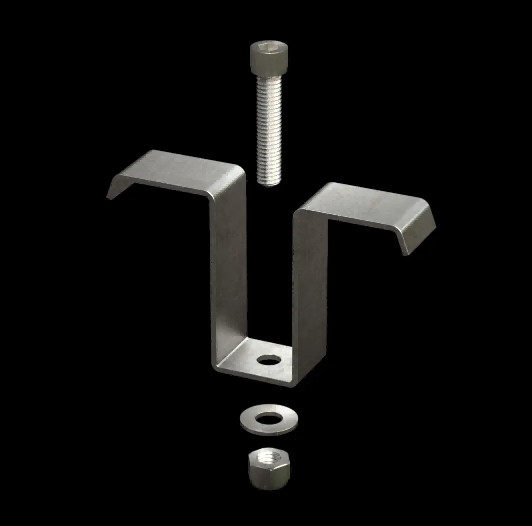 ACC044 316 Stainless Steel Type MT-5020 Saddle Clip for FRP Grating thumbnail 2