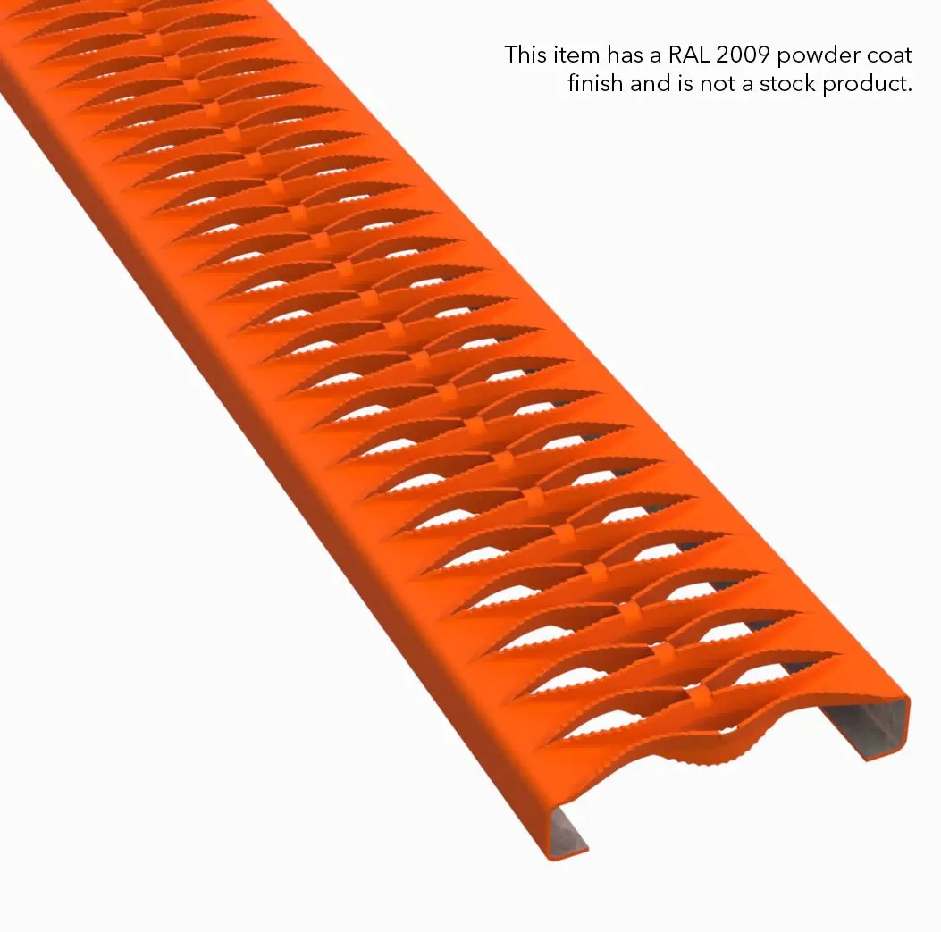 PLA124 HRPO-Kohlenstoffstahl gezahnt 9-1/4" Wide Schwerlastplanke Gitterrost Vorschaubild 6