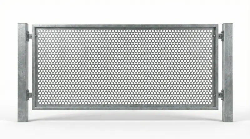 Perforated metal fence - Professional commercial-security-fence fencing system