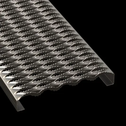 PLA020 acero al carbono HRPO dentado 11-3/4" Wide plank rejilla