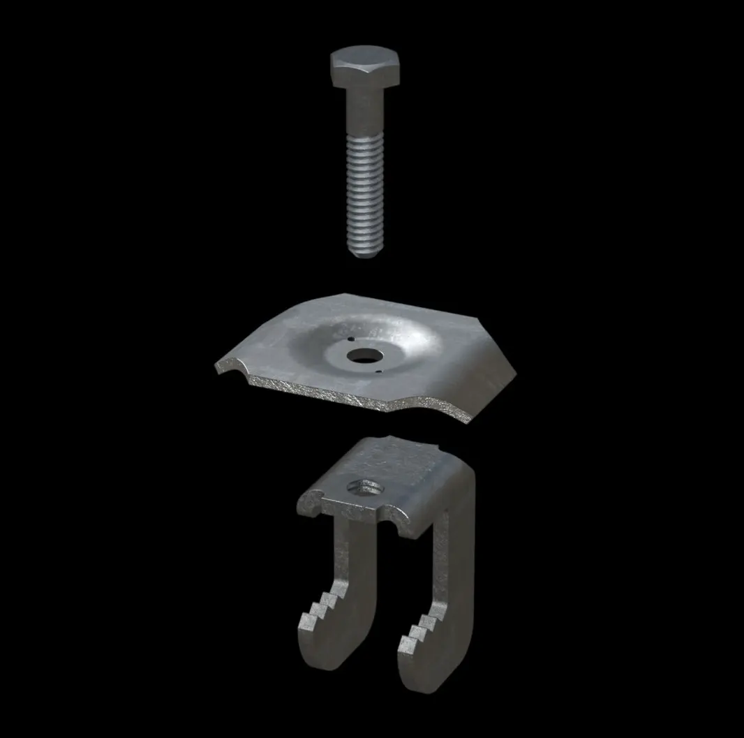 ACC011 Galvanized Steel Type GG1C Saddle Clip for Bar Grating thumbnail 2