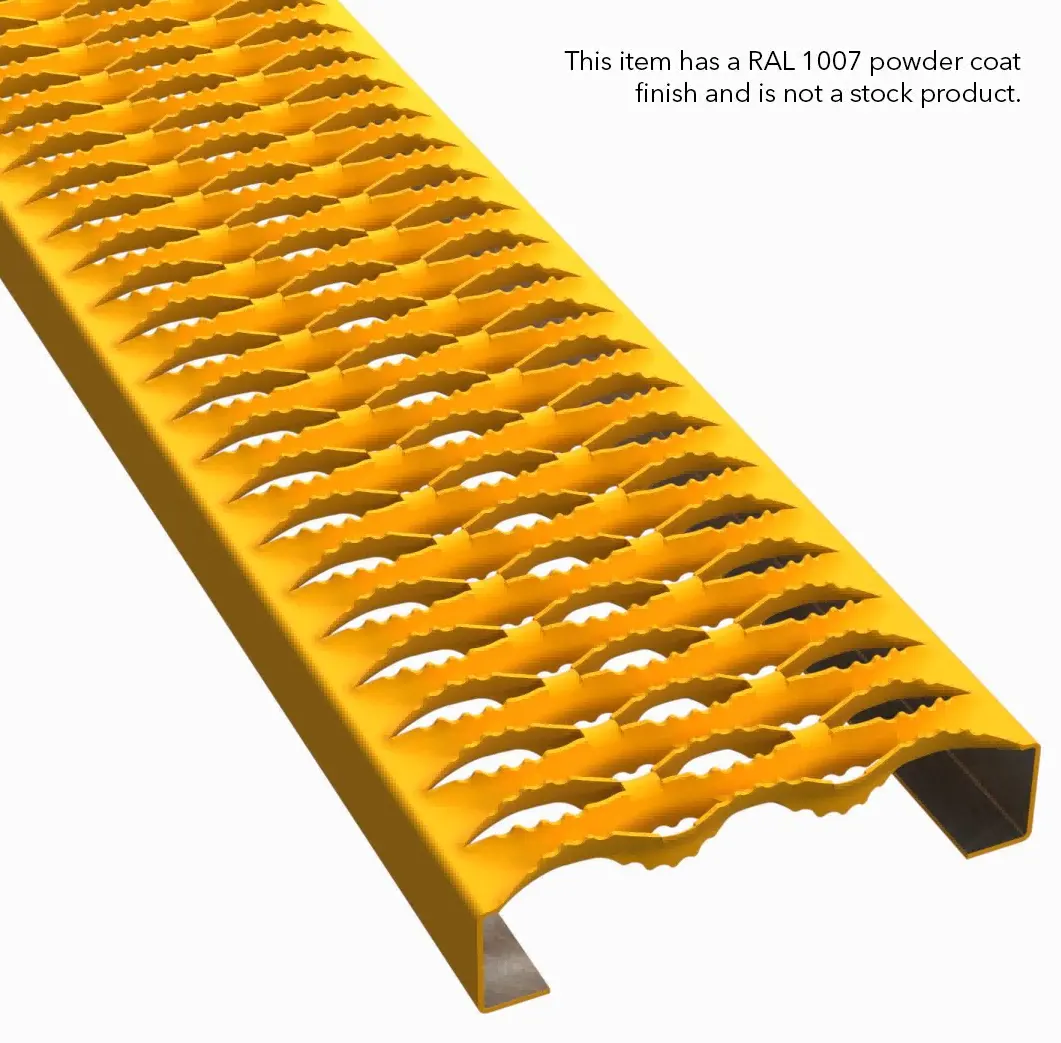 PLA036 aço carbono HRPO serrilhado 7" Wide plank gradil miniatura 5