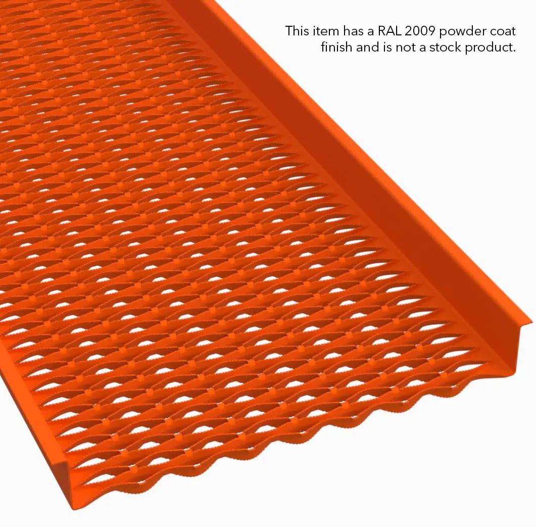 PLA114 Pre-Galvanized Steel Serrated 36" Wide Heavy-Duty Walkway Grating thumbnail 6