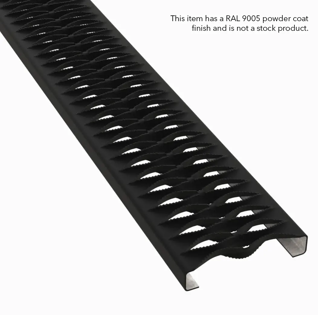 PLA124 HRPO-Kohlenstoffstahl gezahnt 9-1/4" Wide Schwerlastplanke Gitterrost Vorschaubild 2