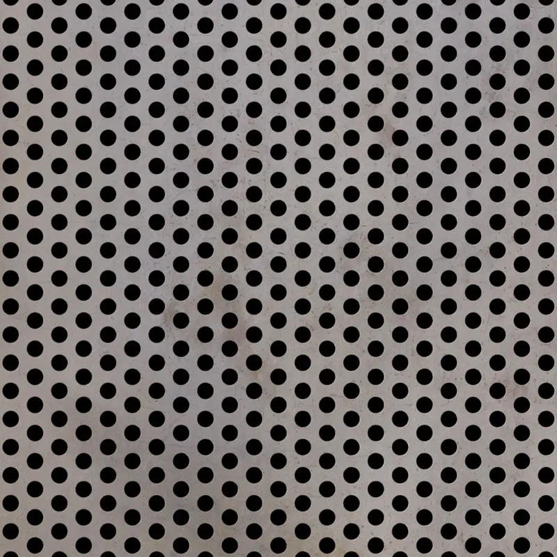 RO-182 Round Staggered Perforated Carbon Steel Sheet Mill Finish