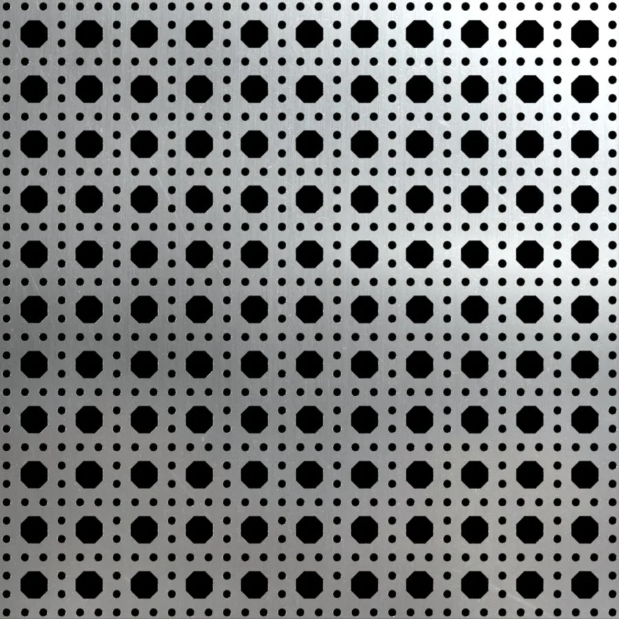 Lámina de aluminio perforada de diseño DS-010