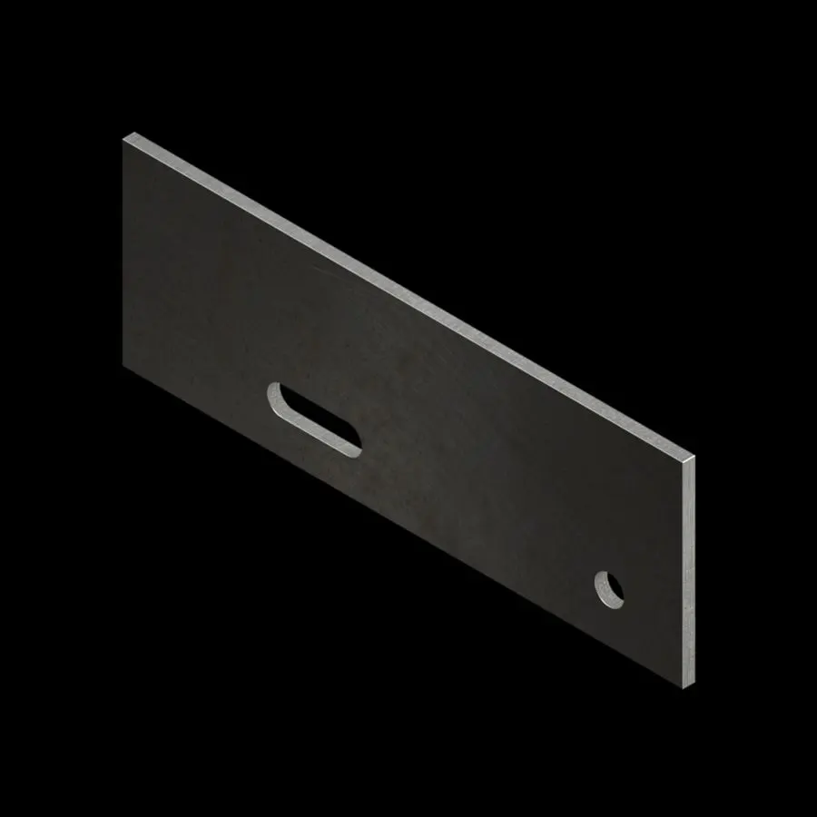 Detalle del producto de rejilla industrial ACC088 CP-BG-830 placas laterales para peldaños de rejilla de barras placa portante par para rejilla de barras