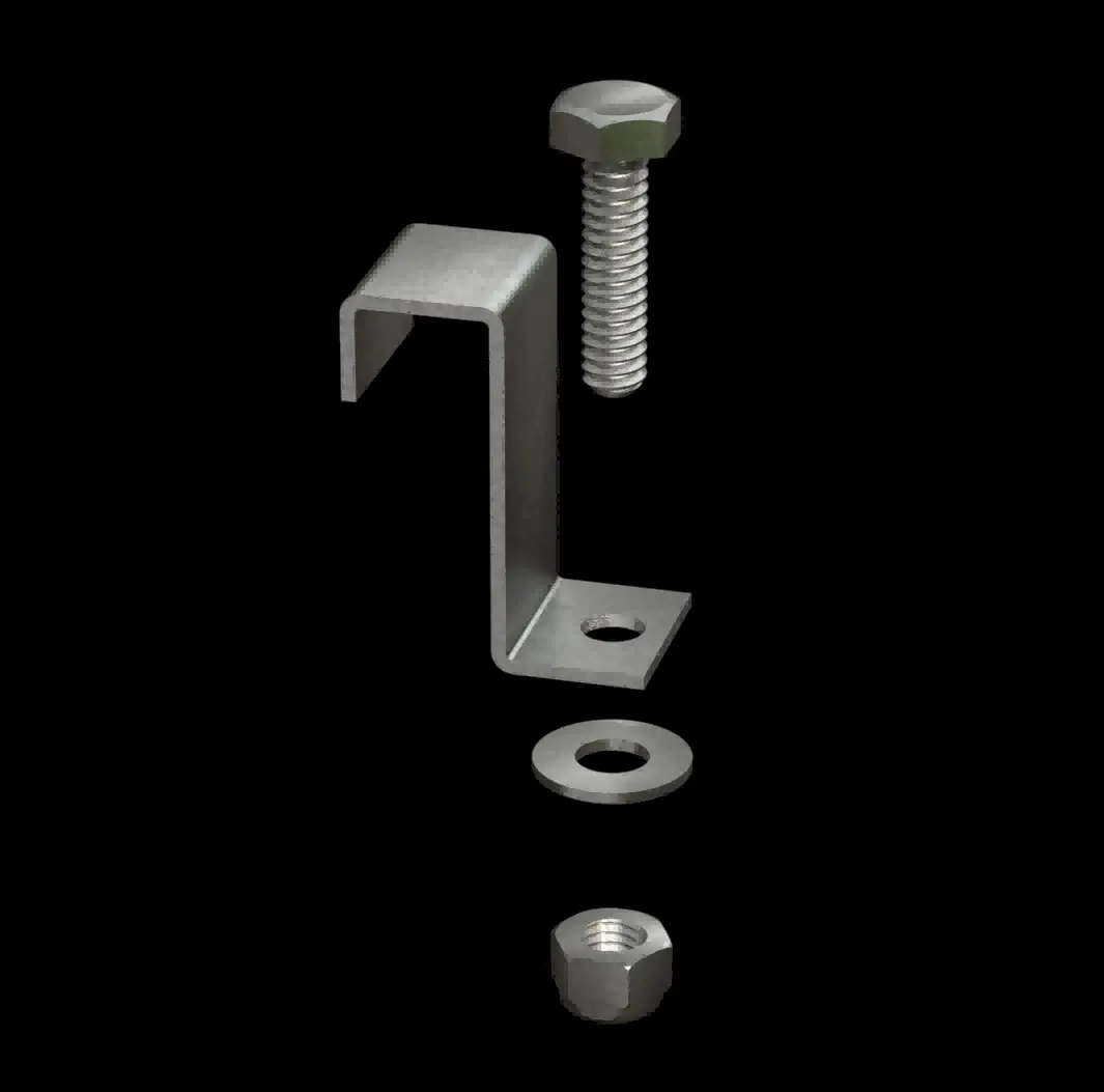 ACC054 316 Stainless Steel Type J2 Hold-Down Clip for FRP Grating thumbnail 2