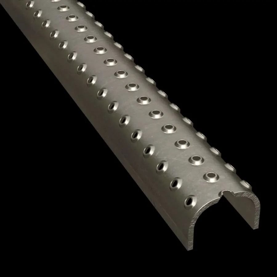 PLA039 acero al carbono HRPO antideslizante 1-5/8" Wide plank para peldaño de escalera rejilla
