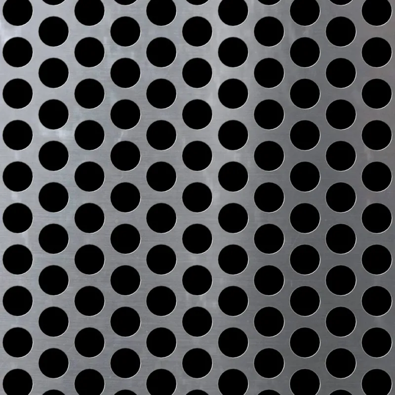 RO-157 Round Staggered Perforated Aluminum Sheet