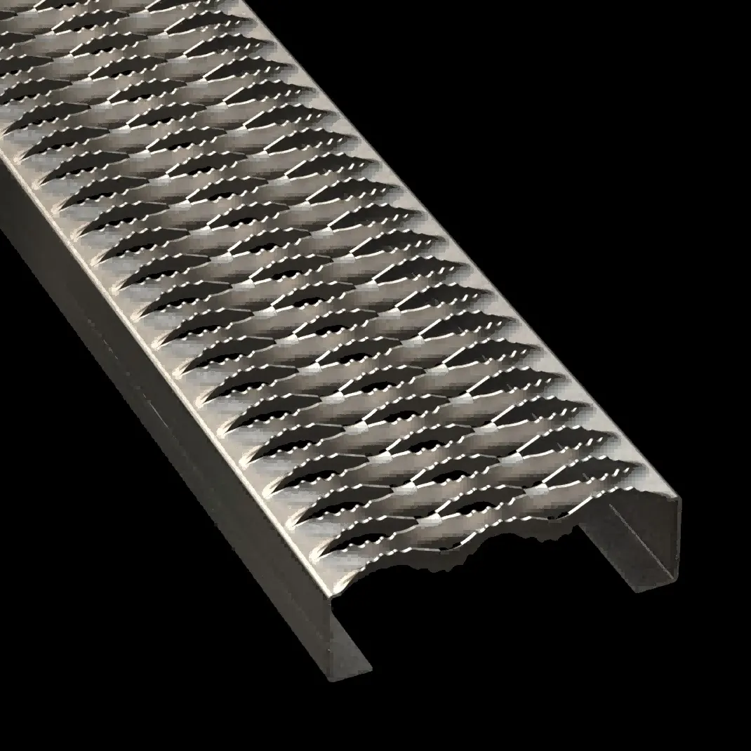 PLA014 aluminio 5052-H32 dentado 7" Wide plank rejilla