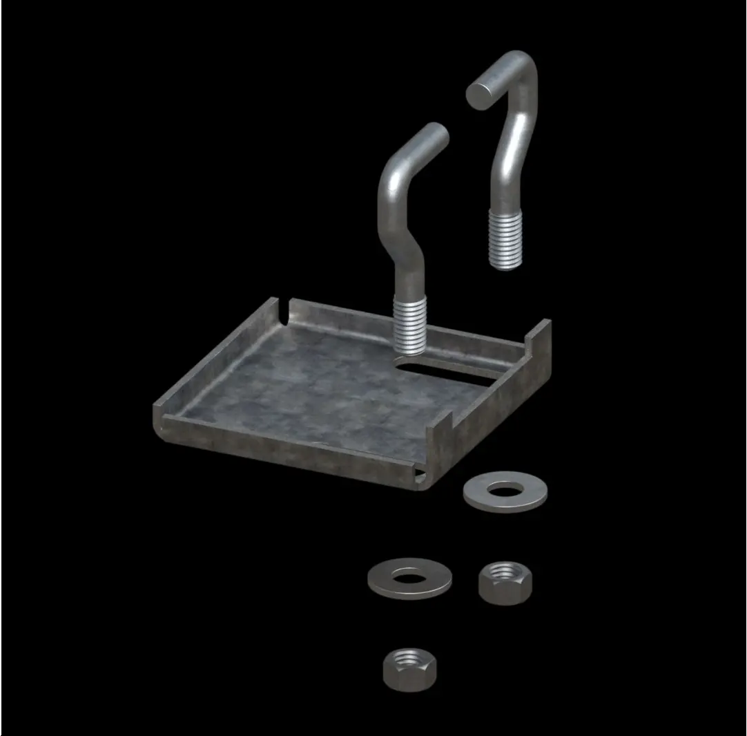 miniatura ACC133 ACA-15 assieme ancoraggio e morsetto per grigliato plank 2