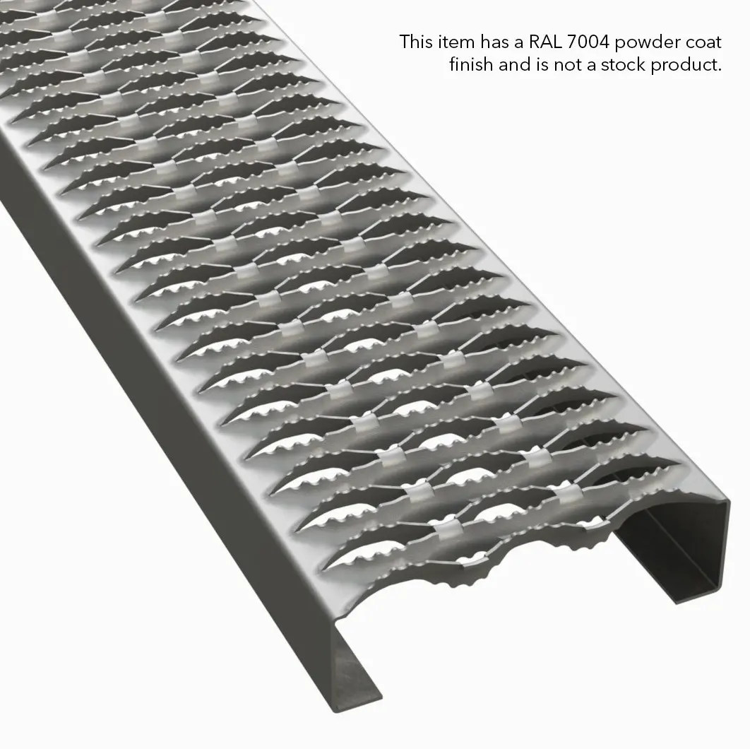 PLA032 aço carbono HRPO serrilhado 7" Wide plank gradil miniatura 3