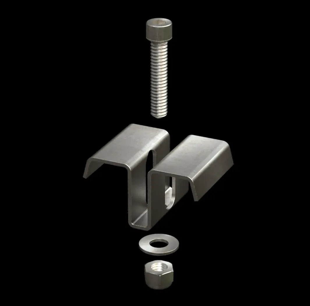 ACC040 316 Stainless Steel Type MI-4010 Saddle Clip for FRP Grating thumbnail 2