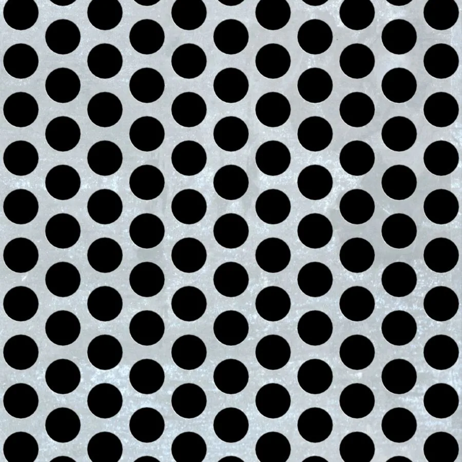 RO-134 Round Staggered Perforated Galvanized Steel Sheet