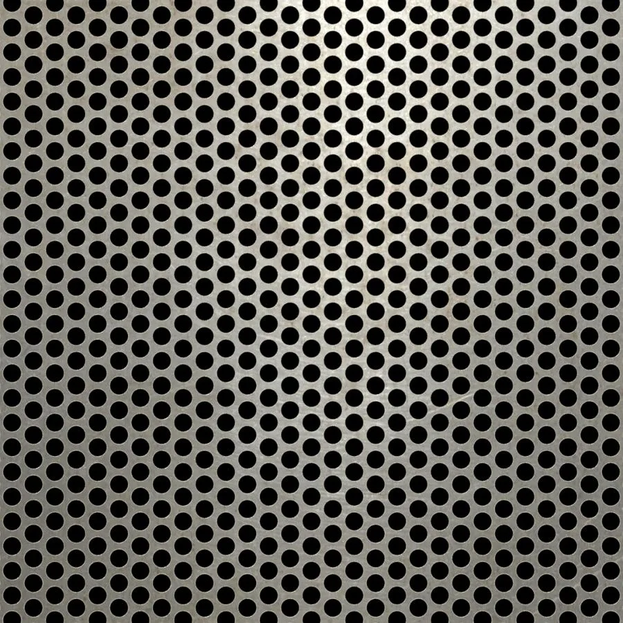 RO-041 Round Staggered Perforated Carbon Steel Sheet