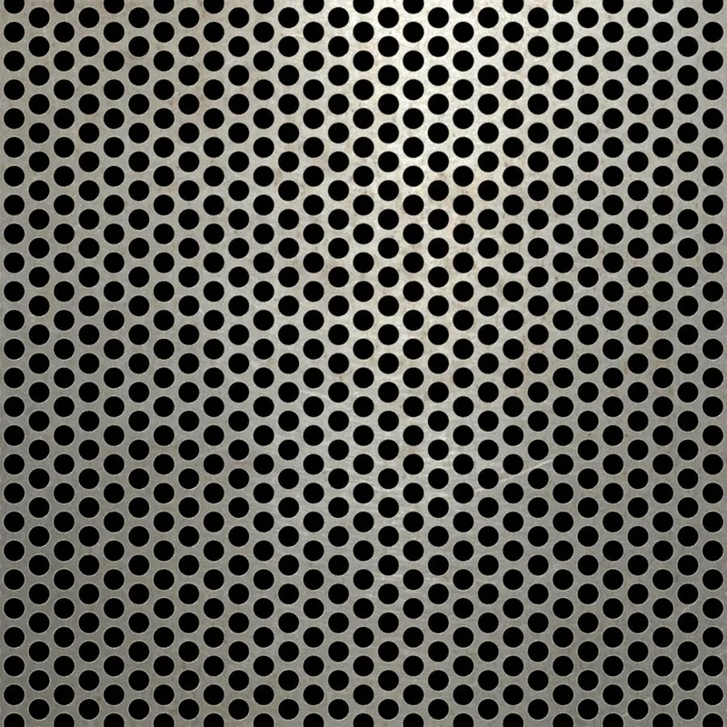 RO-041 Round Staggered Perforated Carbon Steel Sheet