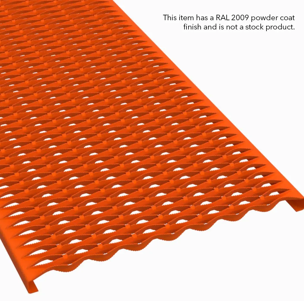 PLA130 aço pré-galvanizado serrilhado 36" Wide plank pesado gradil miniatura 7