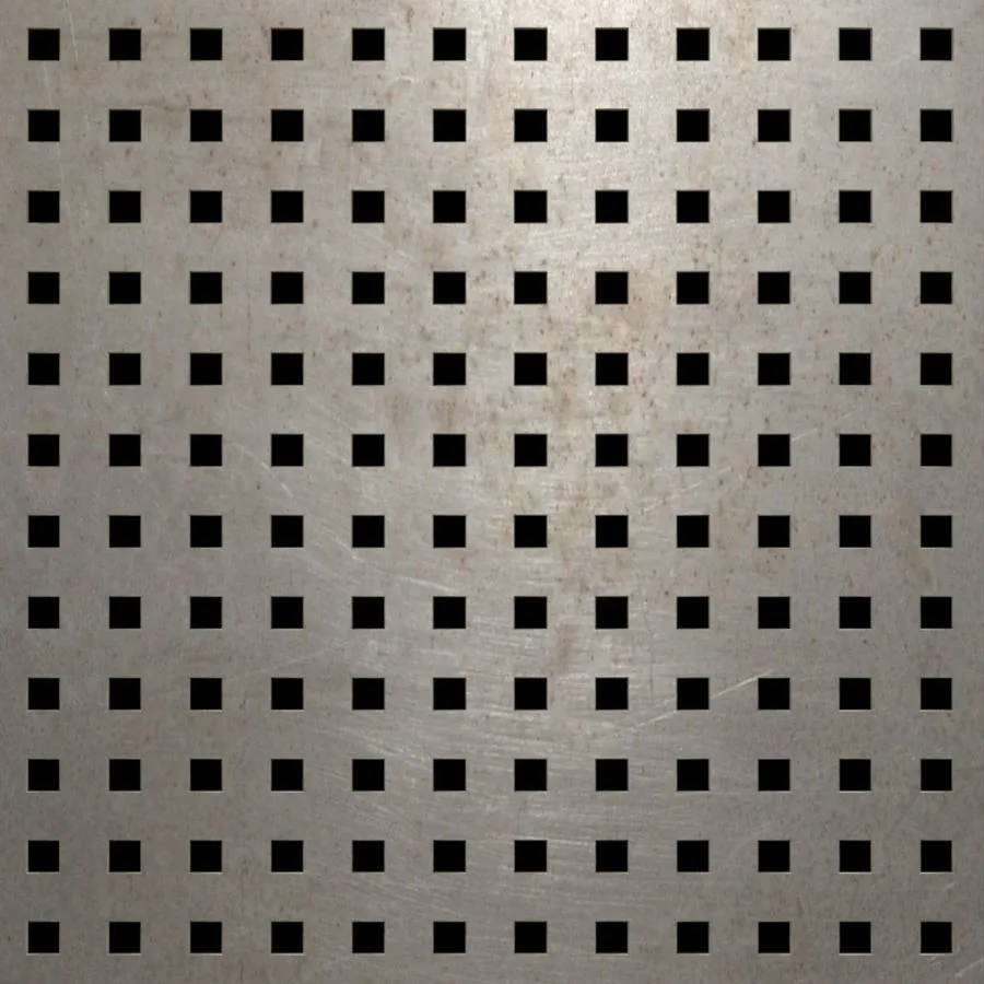 SQ-007 Square Straight Perforated Carbon Steel Sheet