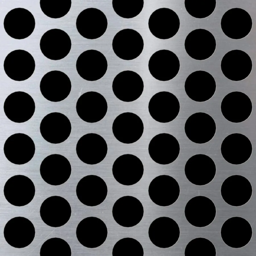 RO-074 Round Staggered Perforated Aluminum Sheet