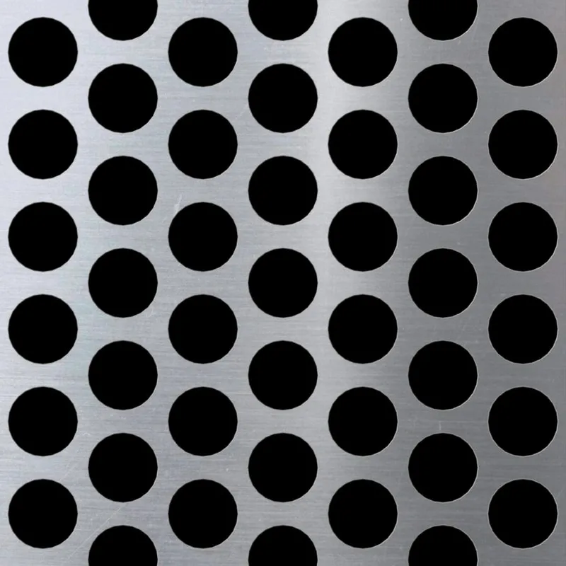 RO-074 Round Staggered Perforated Aluminum Sheet