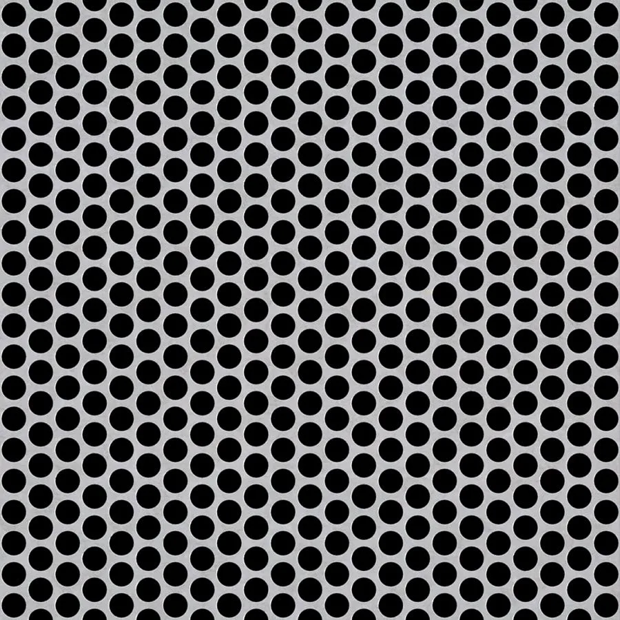 RO-107 Round Staggered Perforated Aluminum Sheet
