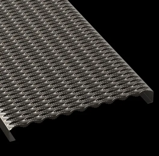 PLA061 HRPO Carbon Steel Serrated 24" Wide Plank Grating industrial grating product detail