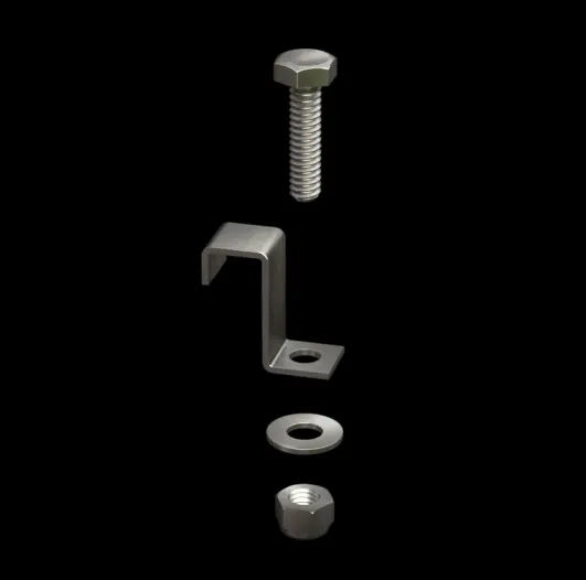 ACC045 316 Stainless Steel Type J1 Hold-Down Clip for FRP Grating thumbnail 2