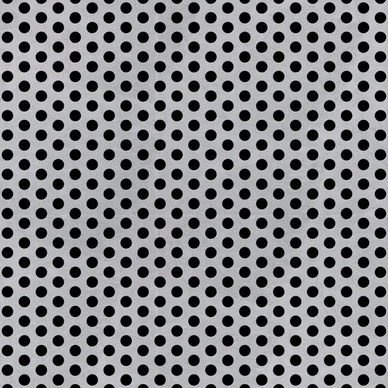 RO-162 Round Staggered Perforated Aluminum Sheet Mill Finish