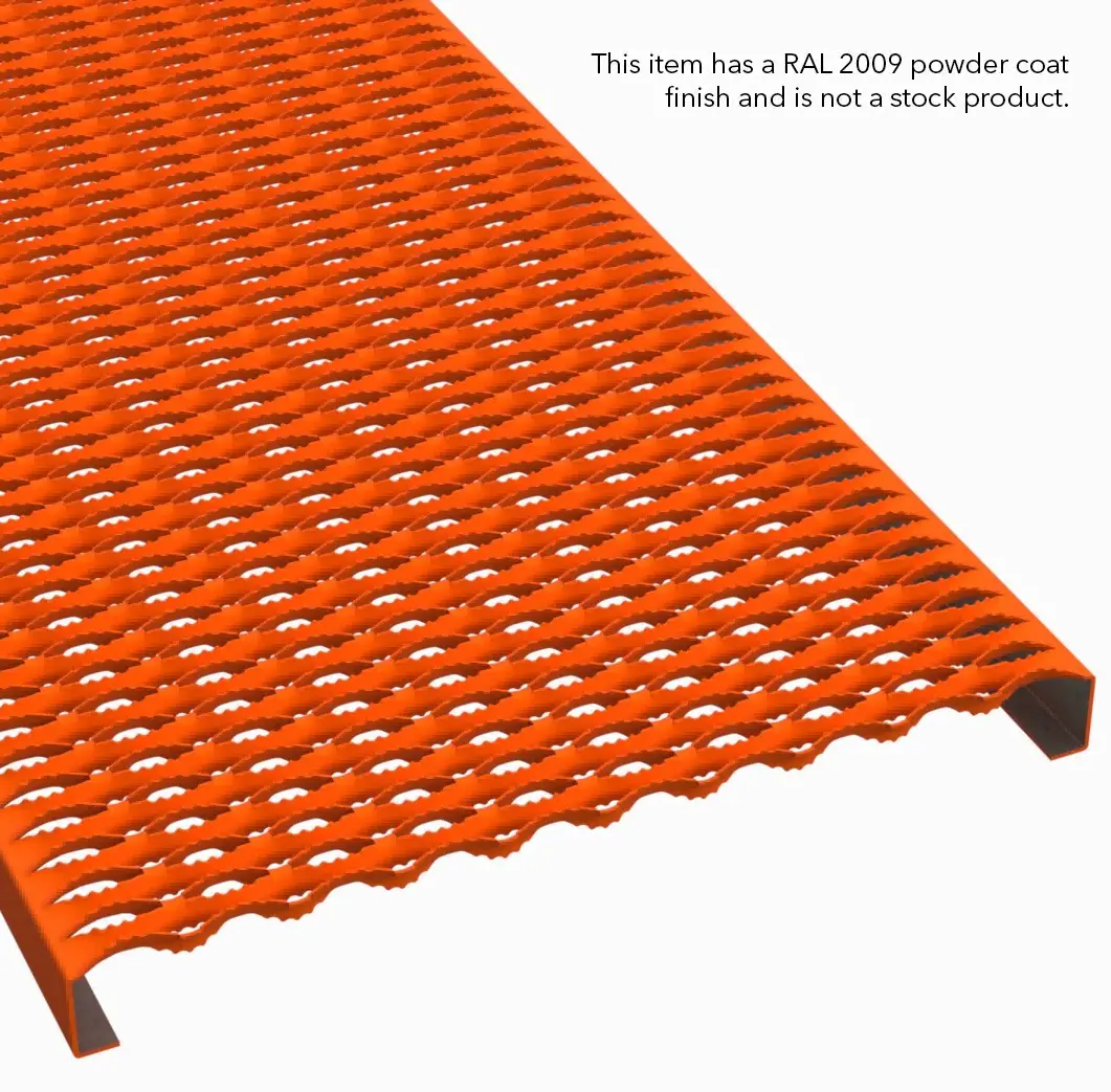 PLA066 HRPO Carbon Steel Serrated 24" Wide Plank Grating thumbnail 6