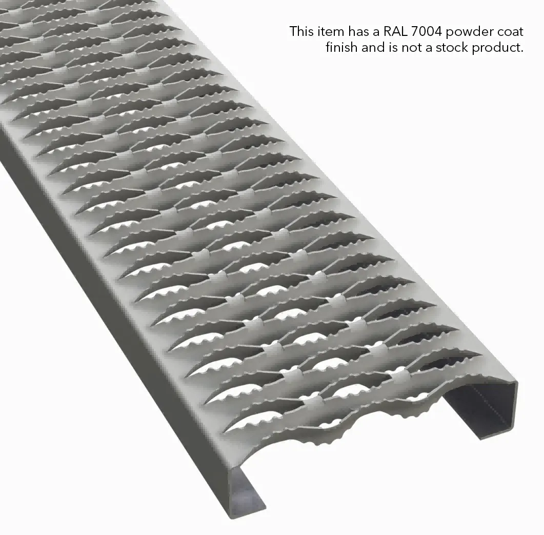 PLA107 alumínio 5052-H32 serrilhado 7" Wide plank gradil miniatura 3