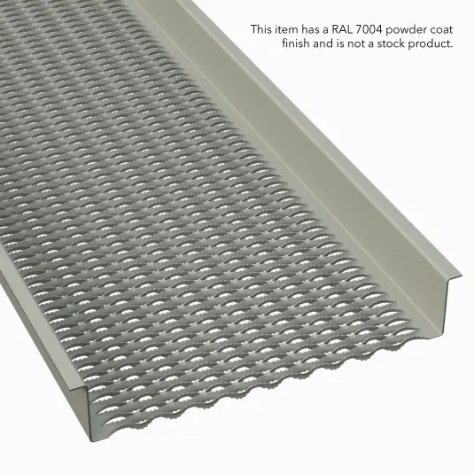PLA016 Pre-Galvanized Steel Serrated 24" Wide Walkway Grating thumbnail 3
