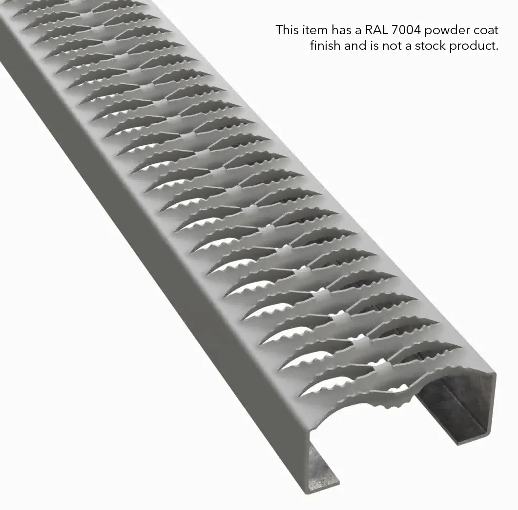 PLA113 Pre-Galvanized Steel Serrated 4-3/4" Wide Plank Grating thumbnail 3