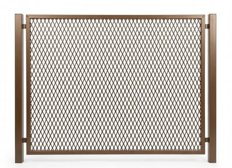 Expanded metal fence - Professional commercial-security-fence fencing system