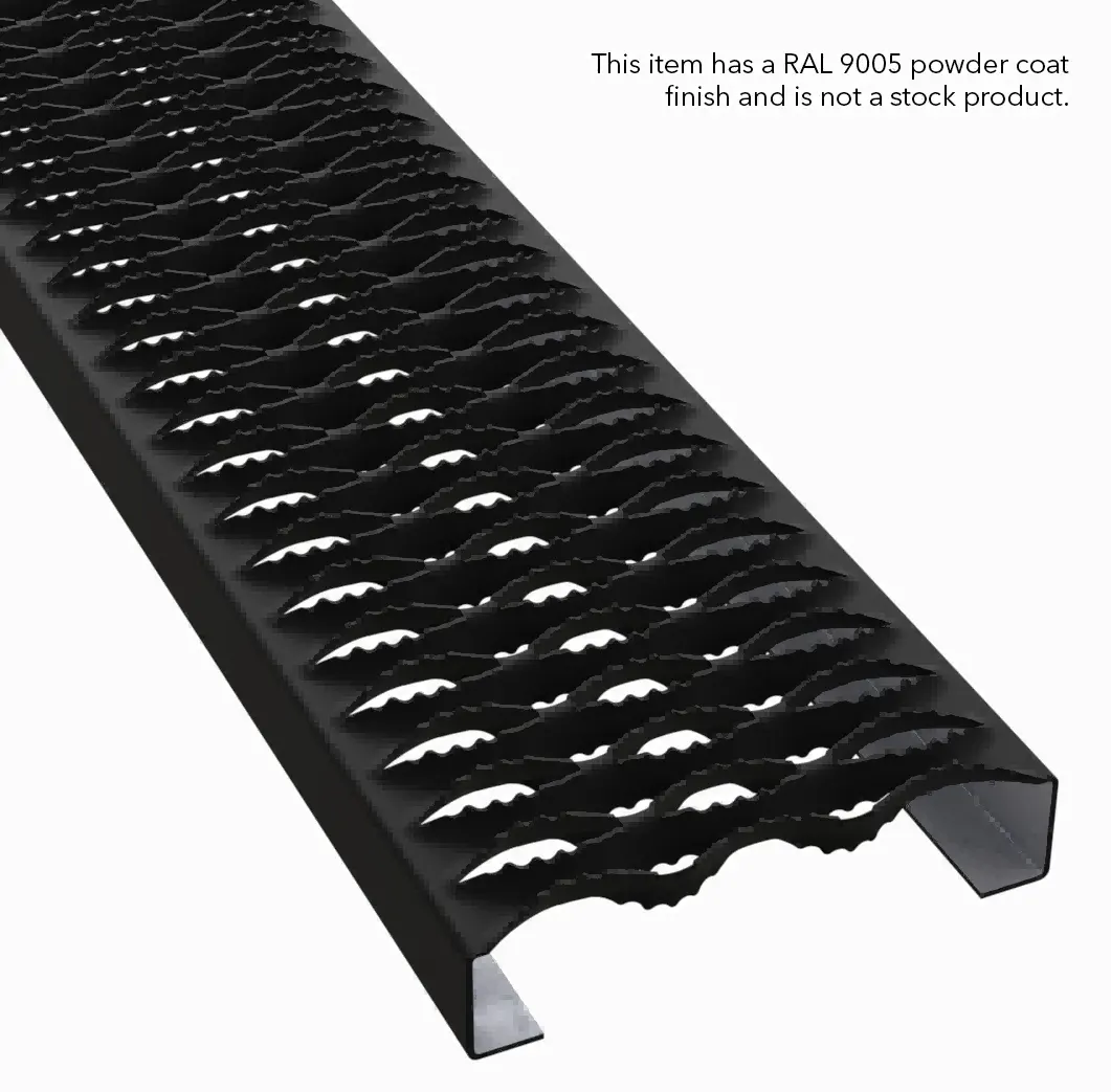 PLA107 alumínio 5052-H32 serrilhado 7" Wide plank gradil miniatura 2