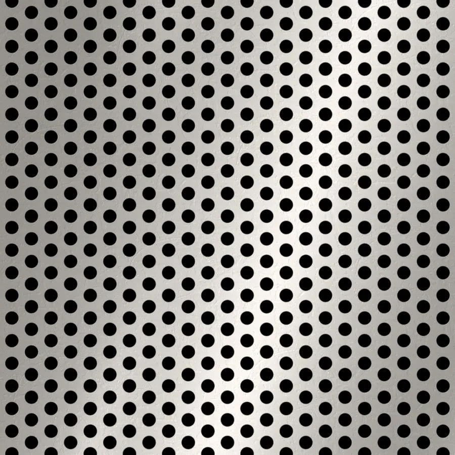 RO-193 Round Staggered Perforated Stainless Steel Sheet