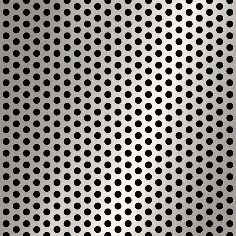 RO-193 Round Staggered Perforated Stainless Steel Sheet