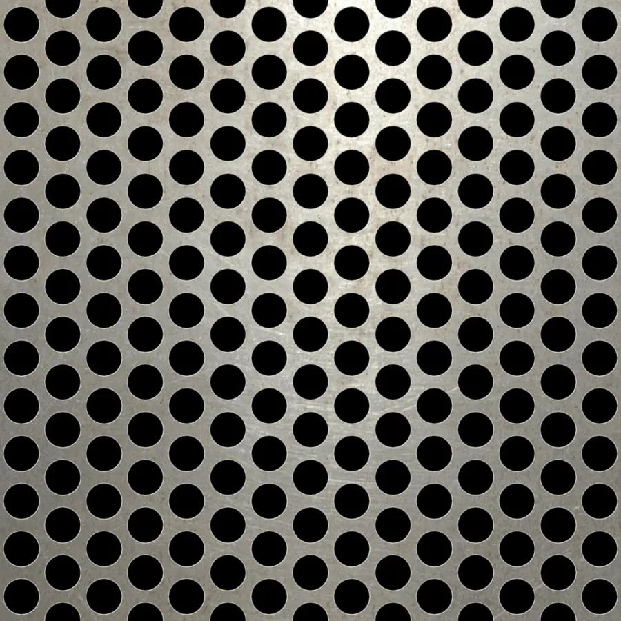 RO-020 Round Staggered Perforated Carbon Steel Sheet
