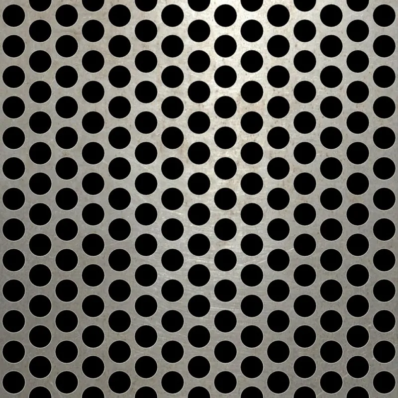 RO-020 Round Staggered Perforated Carbon Steel Sheet