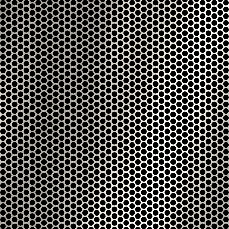 RO-046 Round Staggered Perforated Stainless Steel Sheet
