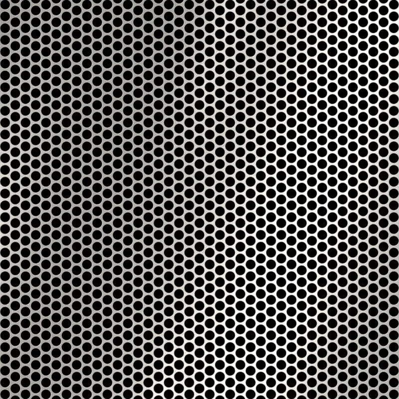 RO-046 Round Staggered Perforated Stainless Steel Sheet