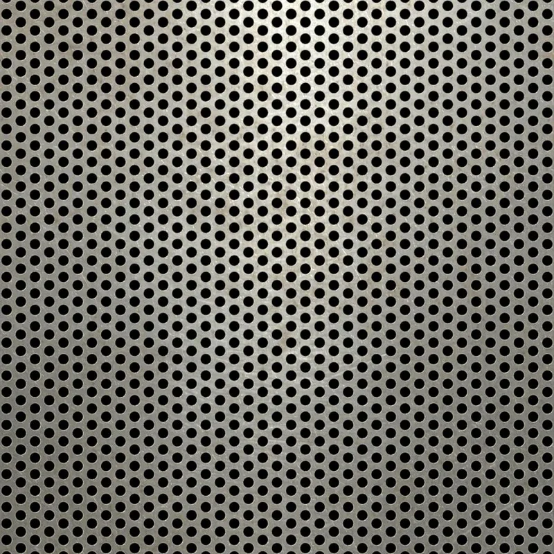 RO-069 Round Staggered Perforated Carbon Steel Sheet