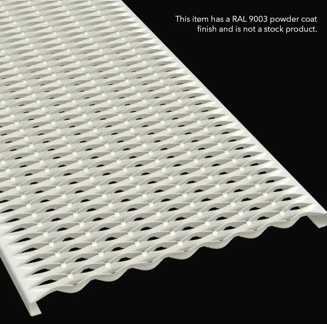 PLA130 aço pré-galvanizado serrilhado 36" Wide plank pesado gradil miniatura 5